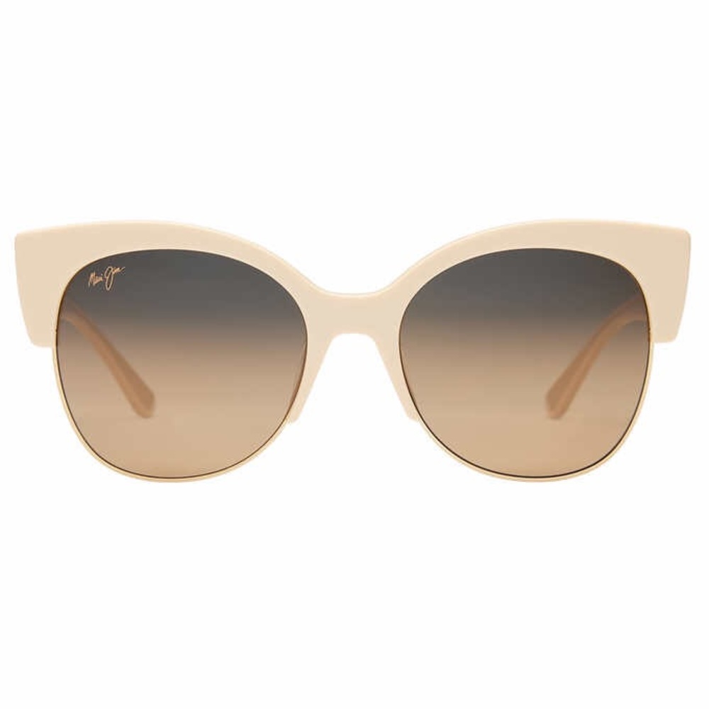 Maui Jim Mariposa HS817-22C Ivory with Gold HCL Bronze Polarized Sunglasses